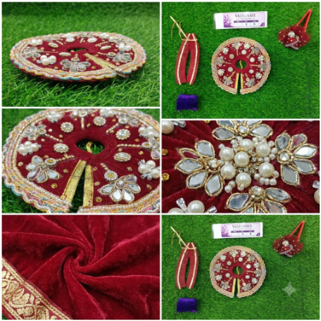 Royal Maroon Poshak - Image 2